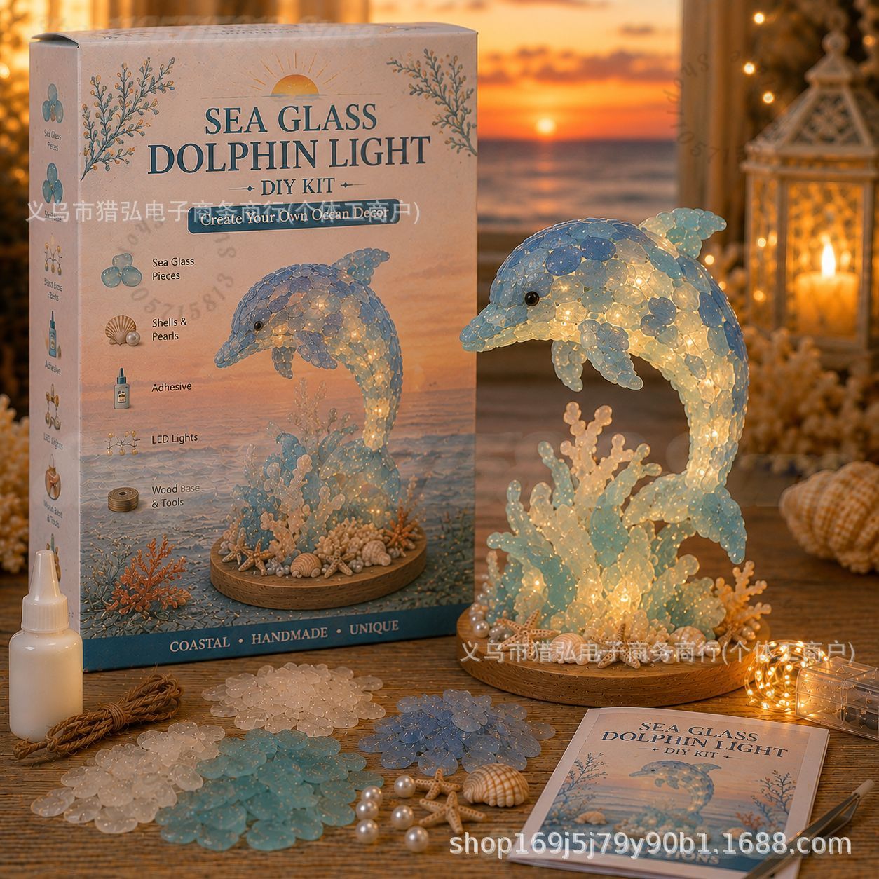 DIY Sea Glass Mermaid Tail Lig - đánh giá và giá Art Craft Kit