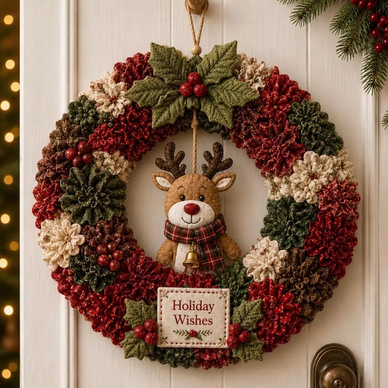 3D Christmas Fabric Poke Art K - đánh giá và giá Art Craft Kit