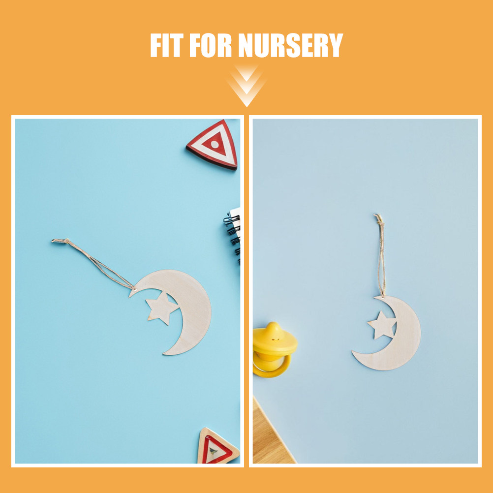 40Pcs Blank Wooden Moon and St - đánh giá và giá Art And Craft For Nursery