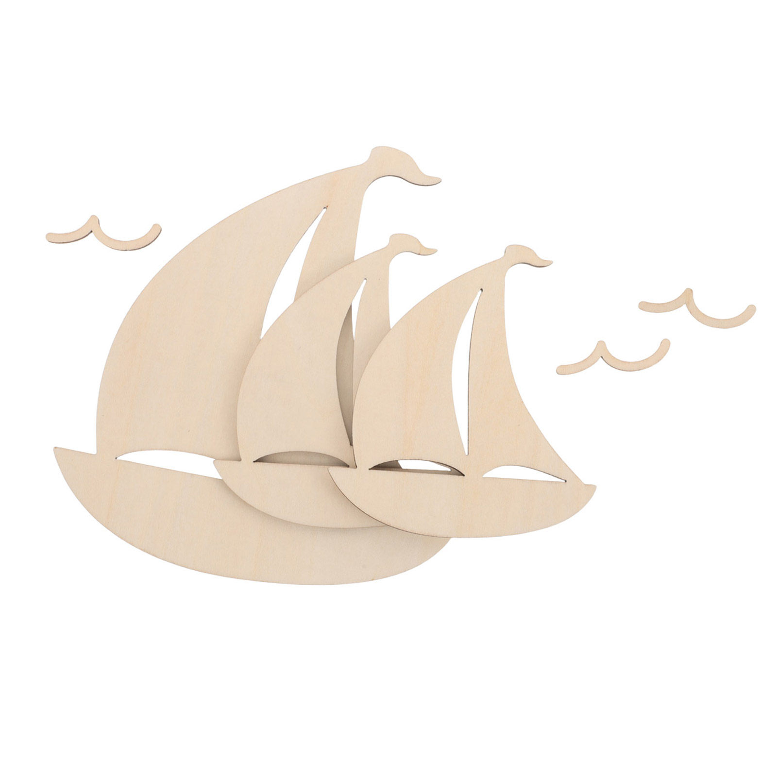 6Pcs Wooden Sailboat Nursery W - đánh giá và giá Art And Craft For Nursery