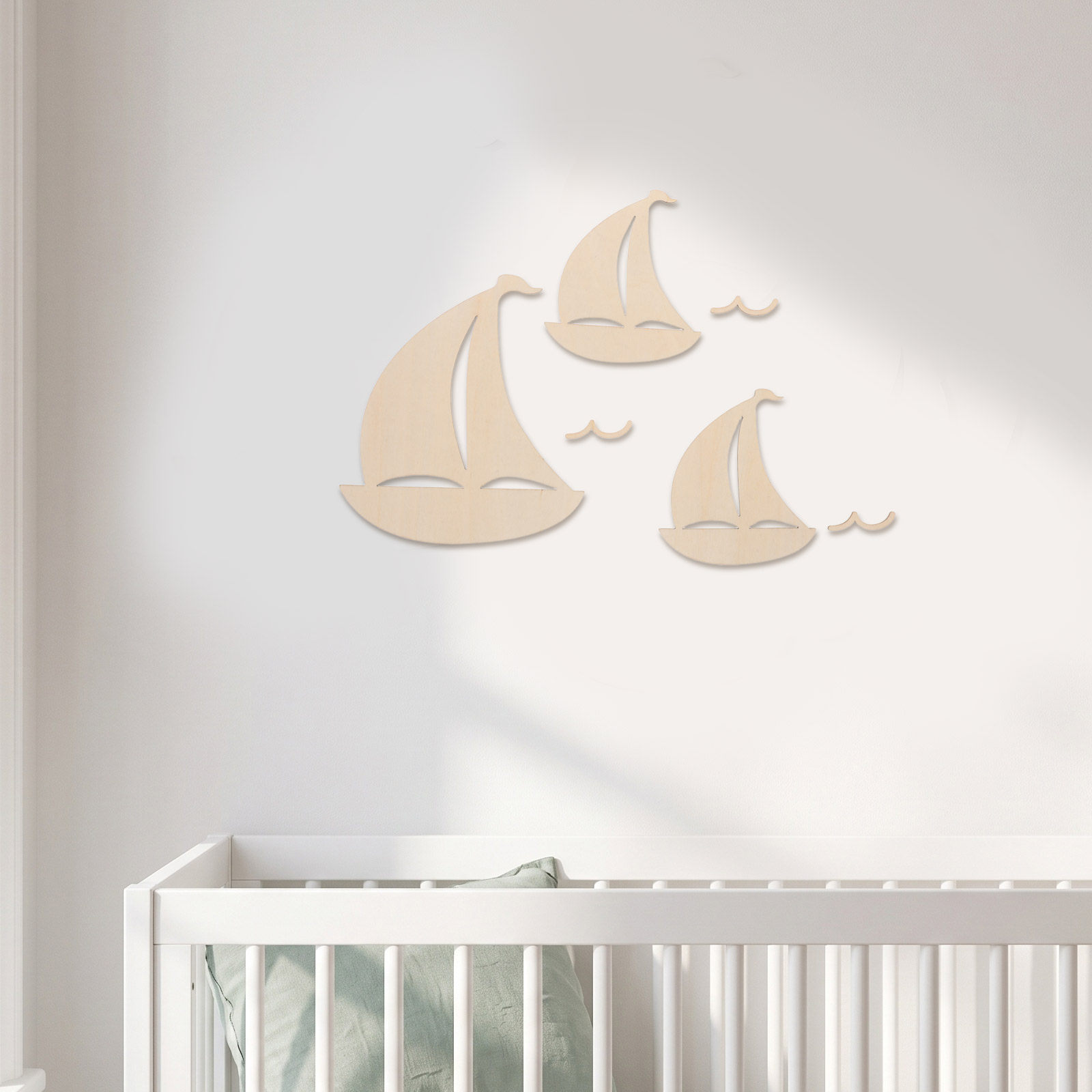 6Pcs Wooden Sailboat Nursery W - đánh giá và giá Art And Craft For Nursery