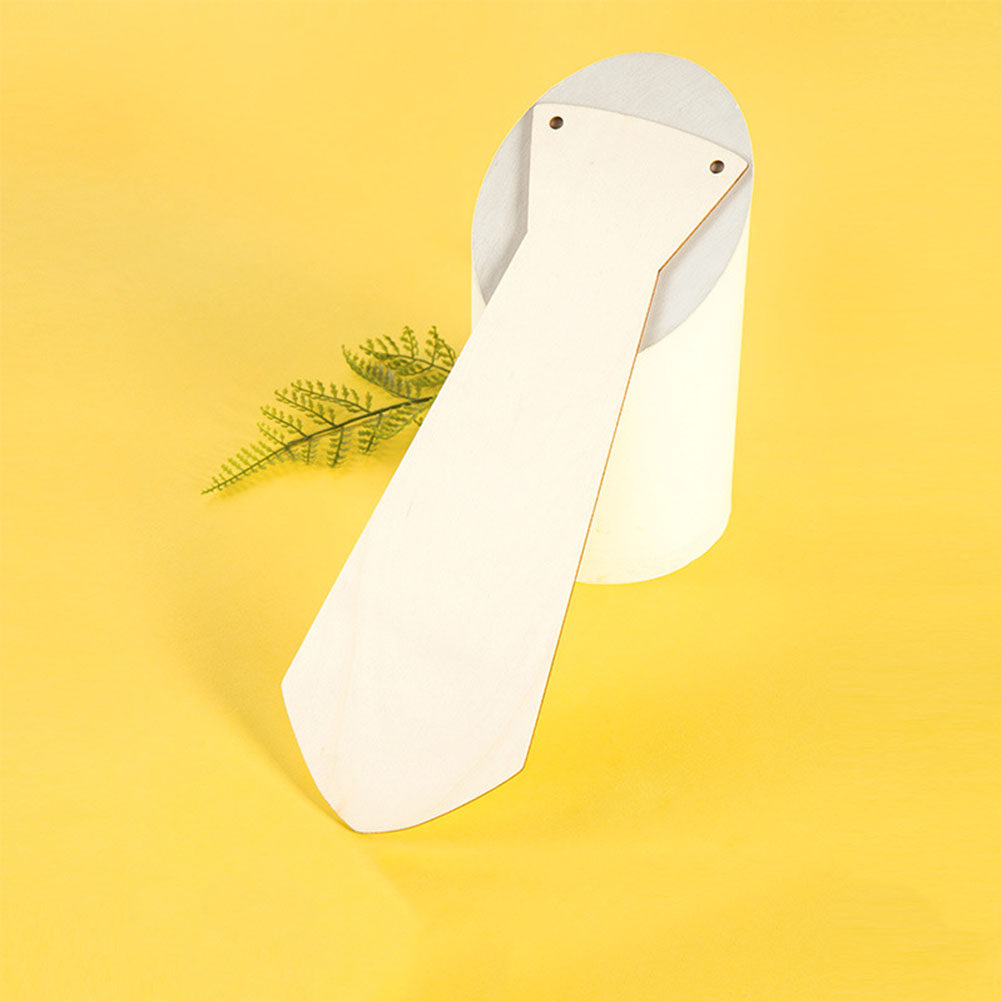 5Pcs Wooden Necktie DIY Painti - đánh giá và giá Art And Craft For Father'S Day
