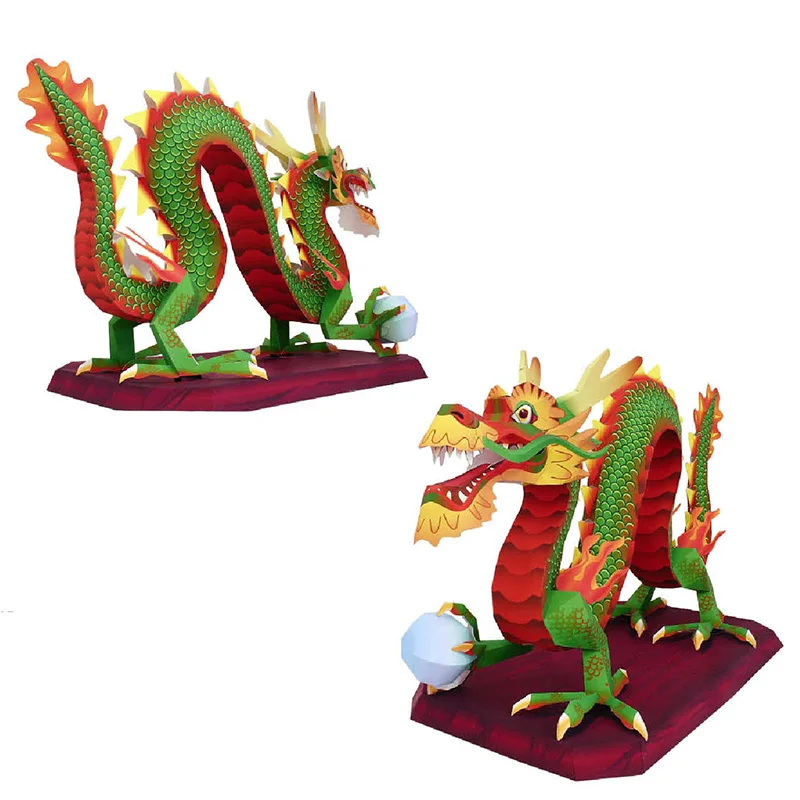 Chinese Dragon Loong Handmade  - đánh giá và giá Art Craft Cardboard