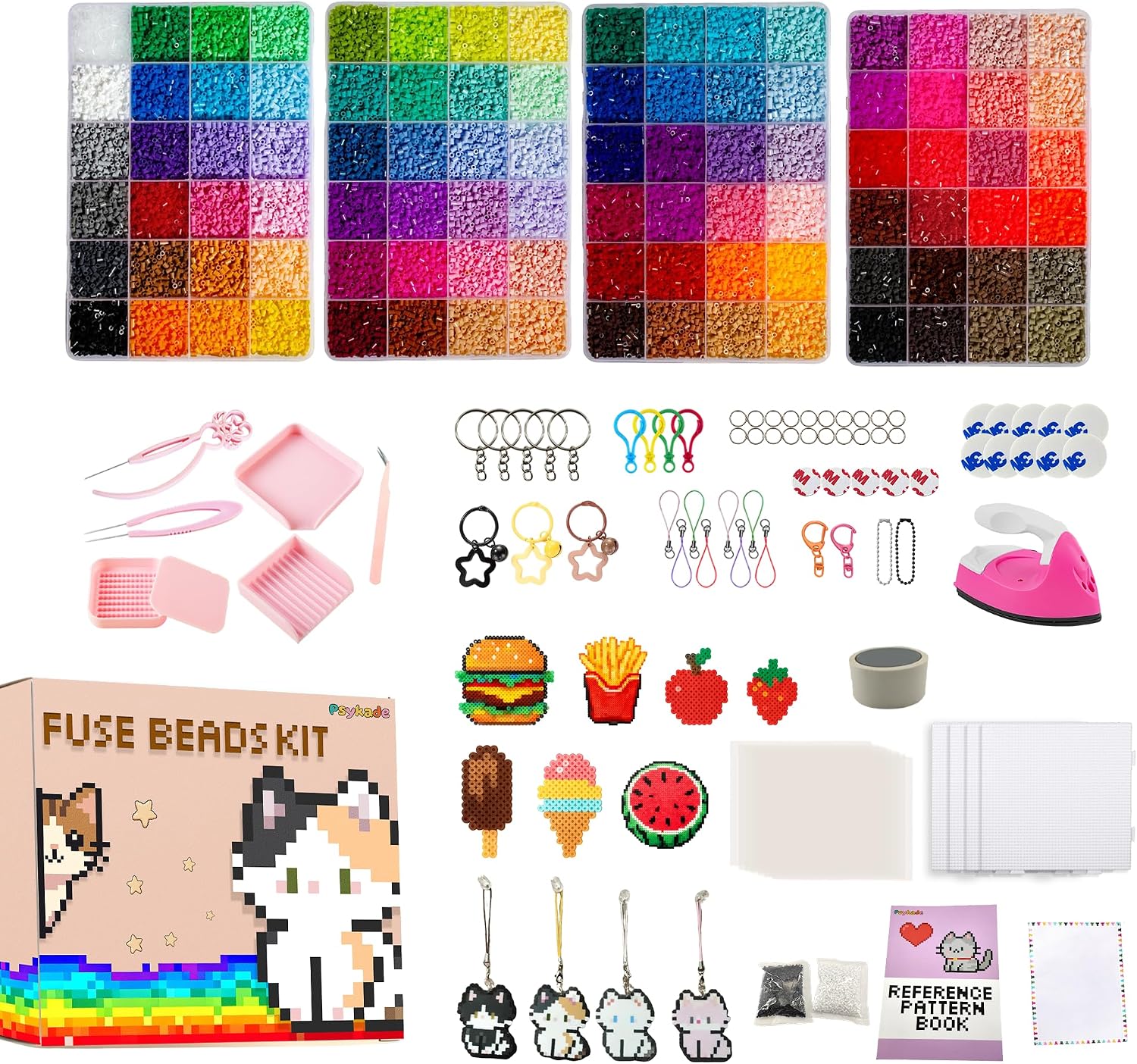 Fuse Beads Kit-Easy DIY-96 Col - đánh giá và giá Art Craft Kit